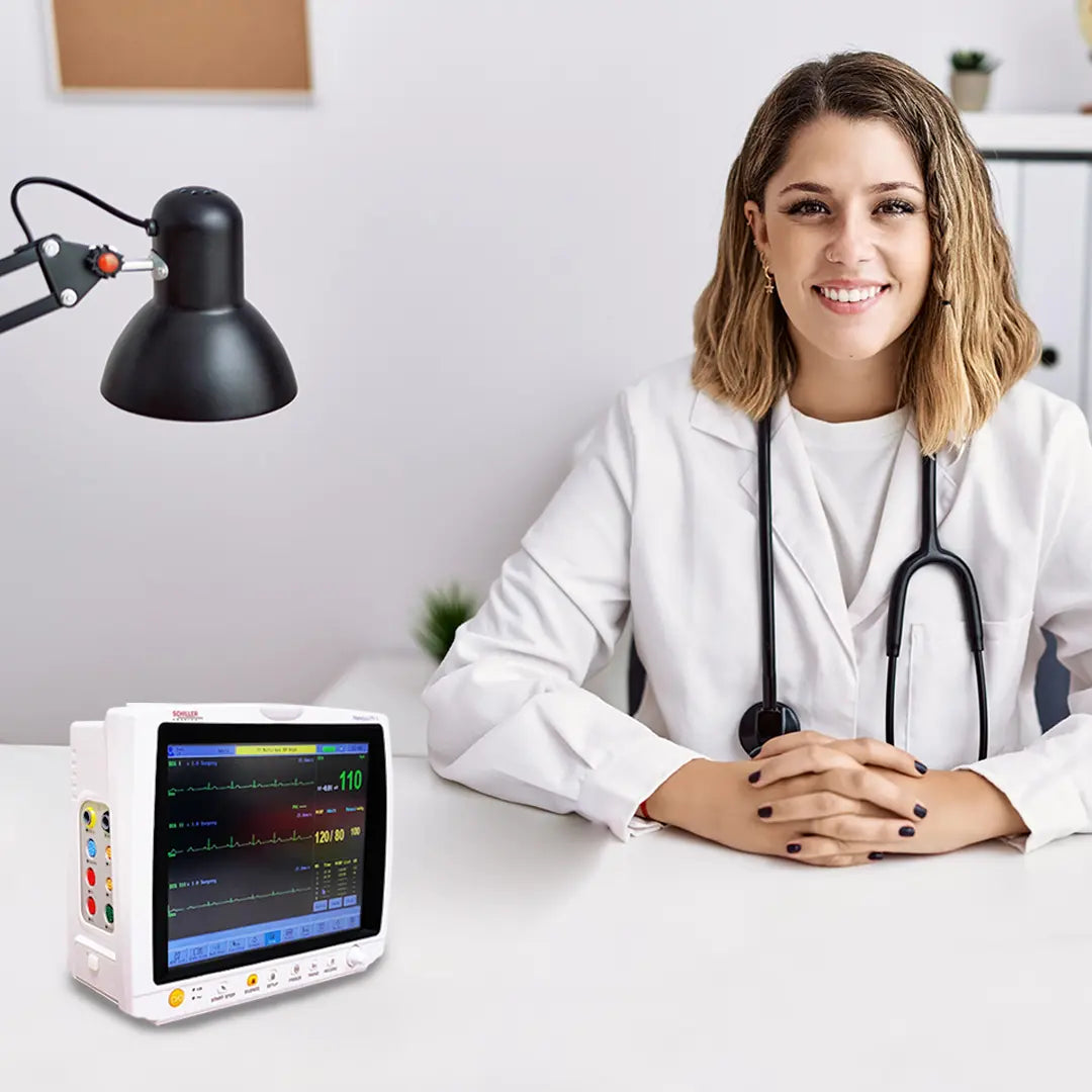 Schiller TRANQUILITY II 12.1" Touchscreen Multiparameter Patient Monitor: Compact, Portable & Versatile