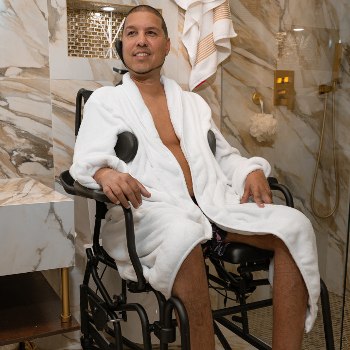 AltimateMedical ActiveAid 285 PKG204 Package #2-18″Wx18″D Tilt-In-Space Shower/Commode Chair for Rehab & Home