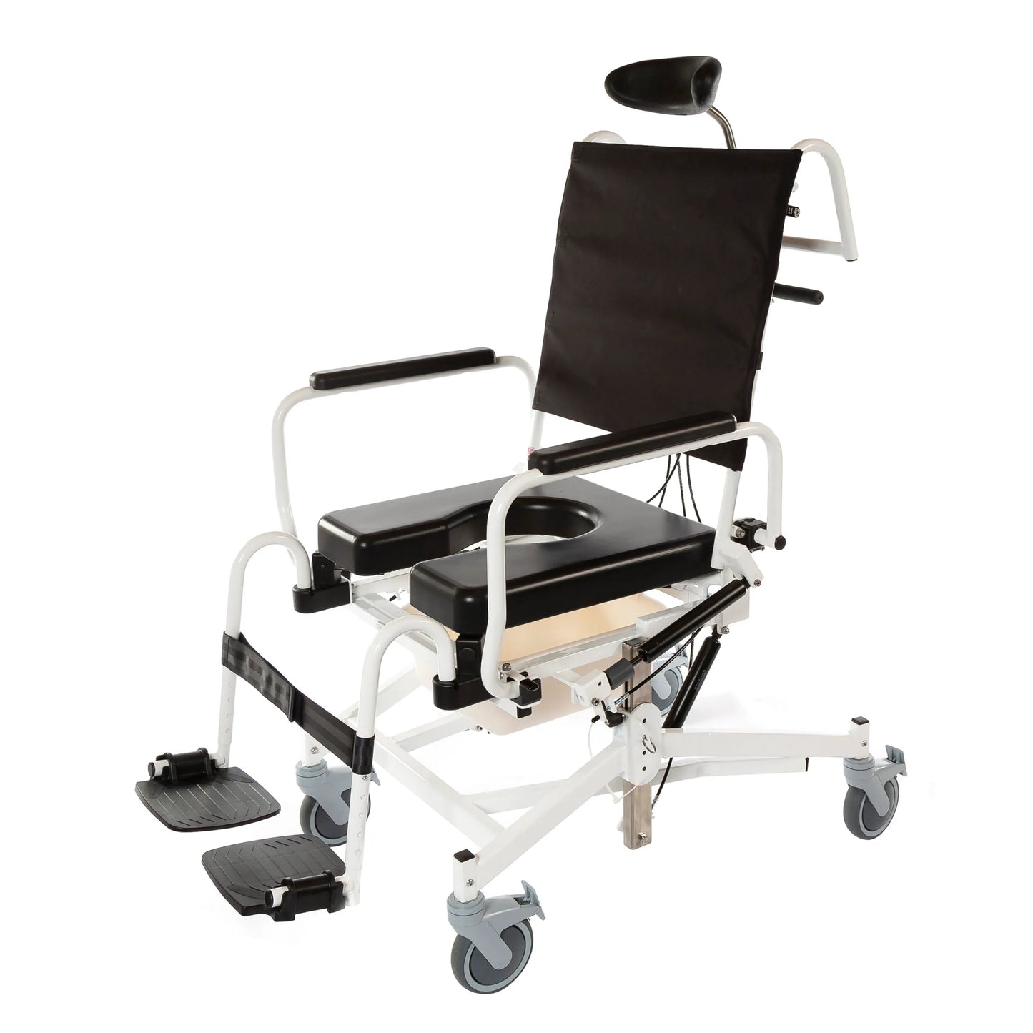 AltimateMedical ActiveAid 285TR PKG212 Package #4-20″Wx18″D Adaptable Tilt & Recline Shower/Commode Chair with Height Adjustment