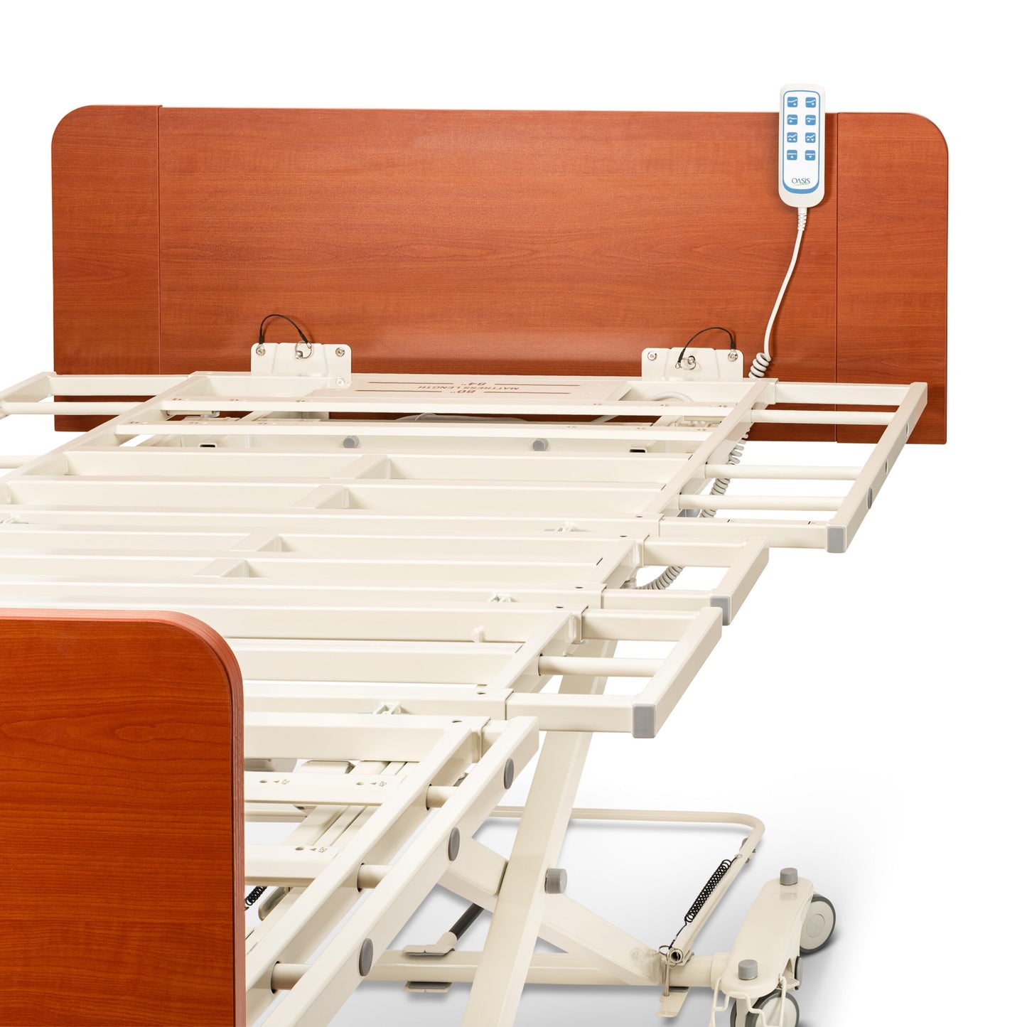 Emerald Oasis Expandable - Long-Term Care Bed: Ultra-Low, Multi-Function, Secure Hi-Low Full Electric Hospital Homecare Bed