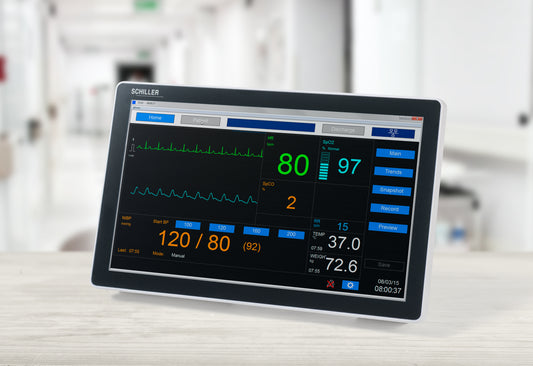 Schiller Diagnostic Station DS-20: All-in-One Vital Signs & EKG with Masimo SpO2