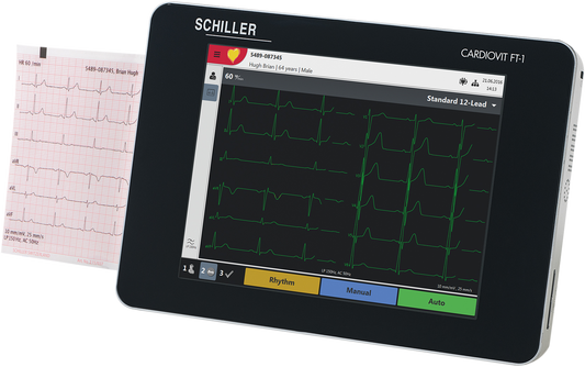 Schiller CARDIOVIT FT-1 EKG with Interpretation: Pediatric Accuracy, 3D Lead Placement & Seamless Connectivity