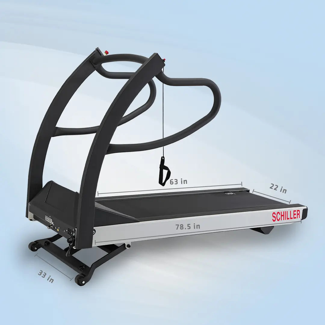 Schiller TMX-428 Medical Treadmill: Heavy-Duty, Quiet Operation & Stress Test Integration