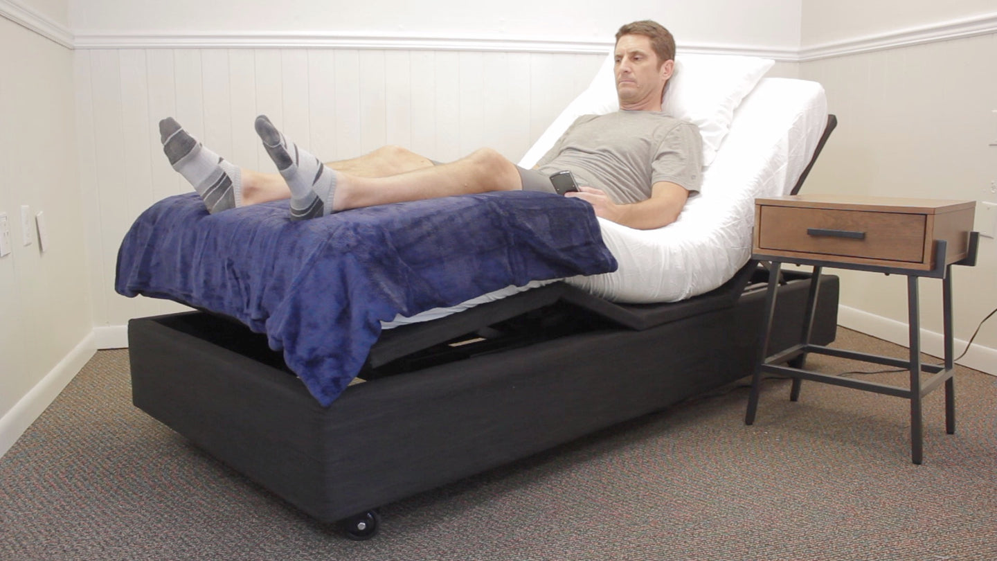 Platinum Health ELEVATE Wallhugger Height Adjustable Bed Base with Hi Lo Motor