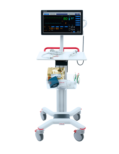 Schiller Diagnostic Station DS-20: All-in-One Vital Signs & EKG with Masimo SpO2