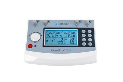 RIchmar Quattro 2.5: Professional 4-Channel Electrotherapy Device with Dual Timers