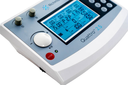 RIchmar Quattro 2.5: Professional 4-Channel Electrotherapy Device with Dual Timers