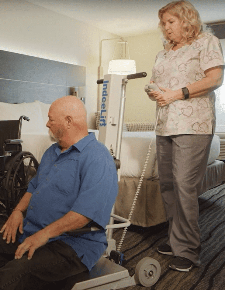 Stand Transfer IndeeLift FTS-600 Floor To Stand Human Lift + Standing Transfers ...