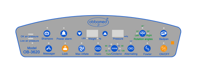 ObboMed® OB-3620 UltraAir™ Mattress : 800 lbs Capacity with 40° Rotation & Advanced Hygiene