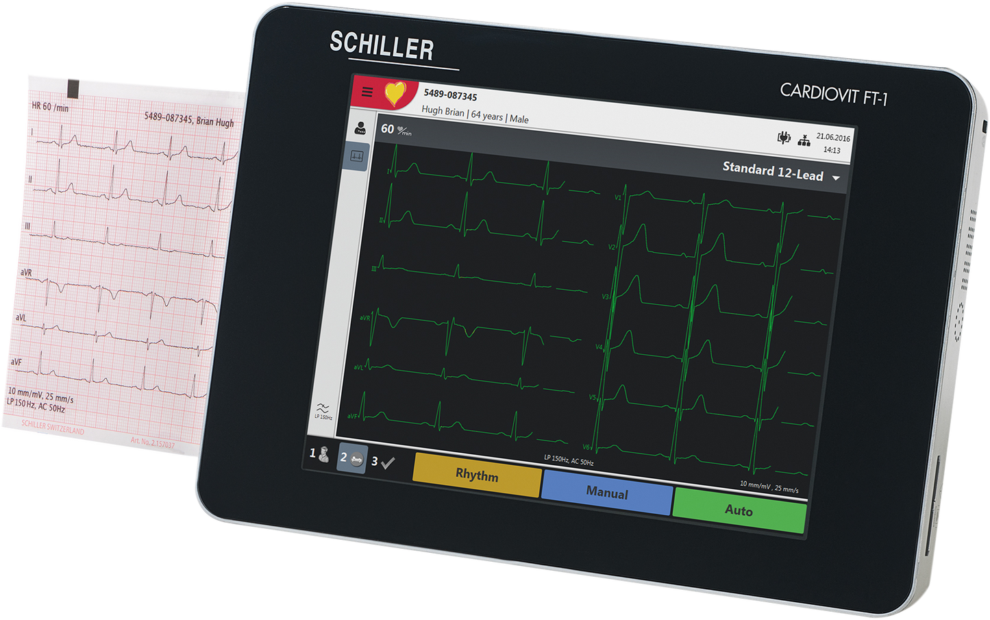 Schiller CARDIOVIT FT-1 EKG with Interpretation: Pediatric Accuracy, 3D Lead Placement & Seamless Connectivity
