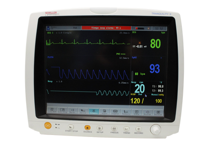 Schiller TRANQUILITY II 12.1" Touchscreen Multiparameter Patient Monitor: Compact, Portable & Versatile