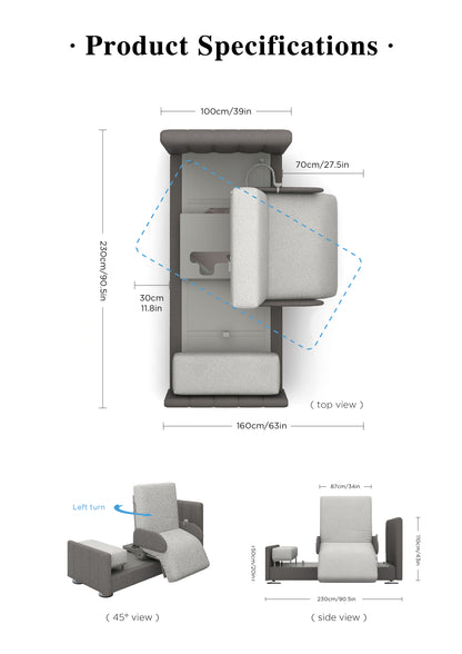 StarSleep Orin Rotating Bed: Multifunctional Design, Massaging with Health Monitoring Apps