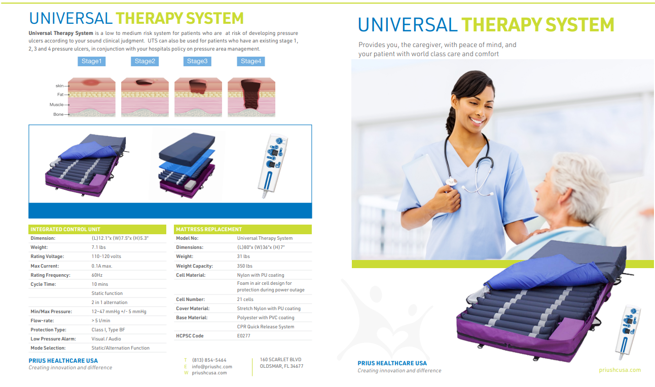 Prius Healthcare Universal Therapy System (UTS)