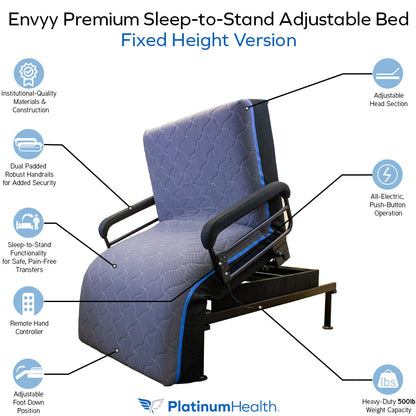 Platinum Health Envyy Sleep to Stand Adjustable Bed